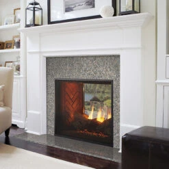 Fortress 36" Indoor/Outdoor See-Through Gas Fireplace | Majestic