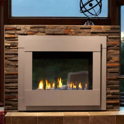 Twilight Modern 36" Indoor/Outdoor See-Through Gas Fireplace | Majestic