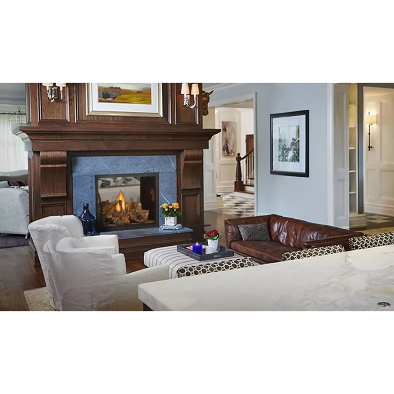 High Definition 81 See Through Gas Fireplace With Mineral Rock Set Burner Assembly - Napoleon 2 High Definition 81 See Through Gas Fireplace With Mineral Rock Set Burner Assembly - Napoleon - Image 2