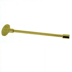 HPC 8 Inch Polished Brass Replacement Key With Universal Socket