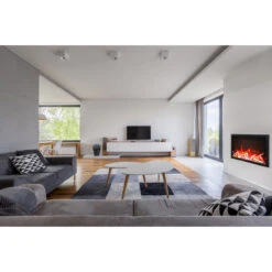 44" Traditional Series Electric Fireplace - Amantii -Fireplace Shop 44 Traditional with Birch logset web 79111.1576626392