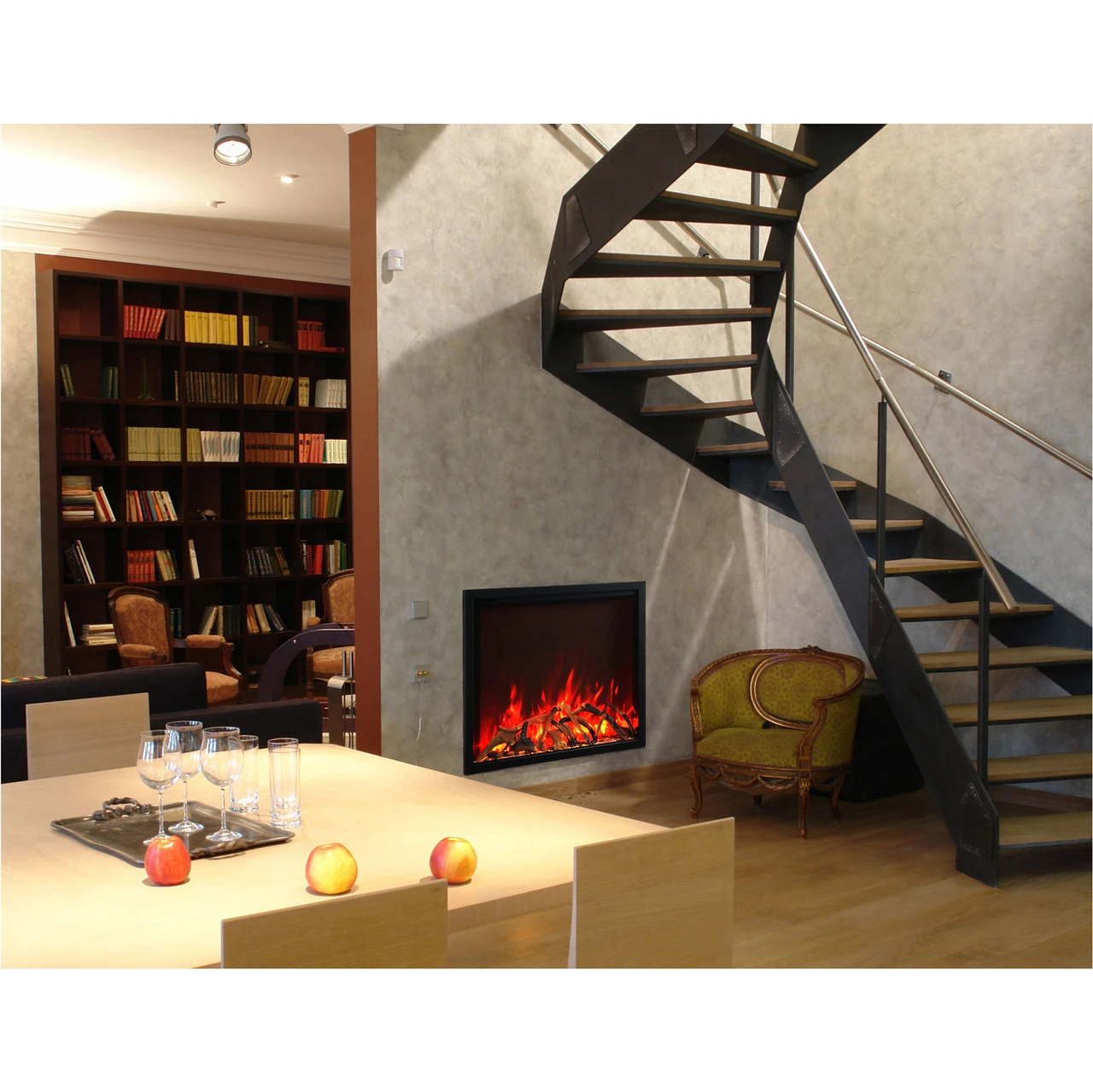 48" Traditional Series Electric Fireplace - Amantii 3 48" Traditional Series Electric Fireplace - Amantii - Image 3