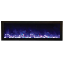 40" Panorama Slim Electric Fireplace - Amantii -Fireplace Shop 50 slim surround purple 800 2 05469.1653054702