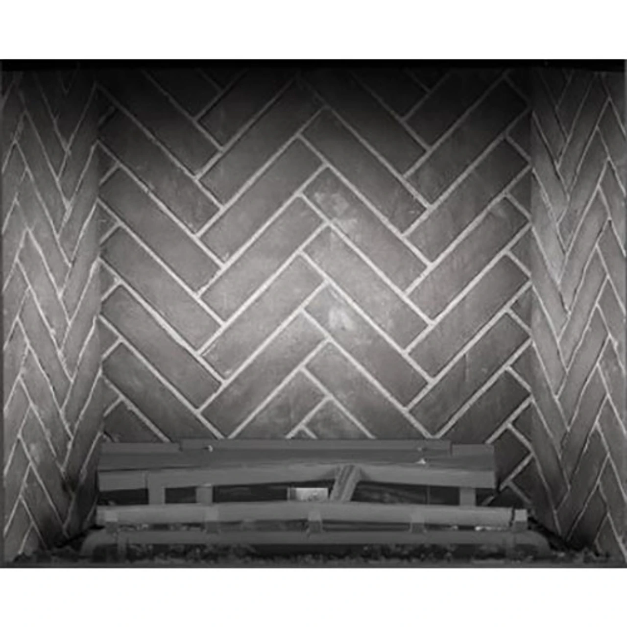 Westminster Grey Herringbone Brick Panel For Elevation X 36" Fireplace - Napoleon 2 Westminster Grey Herringbone Brick Panel For Elevation X 36" Fireplace - Napoleon - Image 2