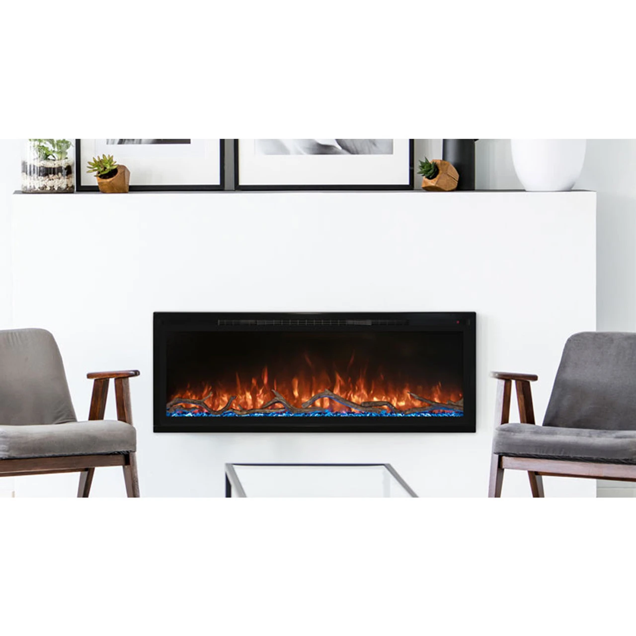 Landscape Spectrum Slimline Built-In Electric Fireplace 100" - Modern Flames 1 Landscape Spectrum Slimline Built-In Electric Fireplace 100" - Modern Flames