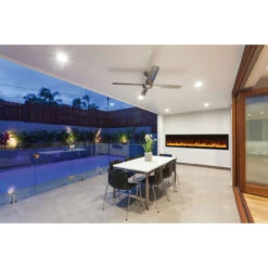 88" Panorama Slim Electric Fireplace BI-88-SLIM - Amantii -Fireplace Shop 88 SLIM Amantii Outdoor Patio Pool web 53004.1576884484