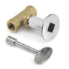 American Fireglass AFG-KEYVALVE 1/2" Key Valve With Chrome Cover Plate - Standard Capacity