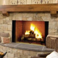 Biltmore 50" Radiant Wood Burning Fireplace W/Herringbone Brick Pattern | Majestic