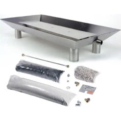 Rasmussen 21" Stainless Steel Custom Pan Burner With Round Legs And Remote Ready "Easy" Safety Pilot Control