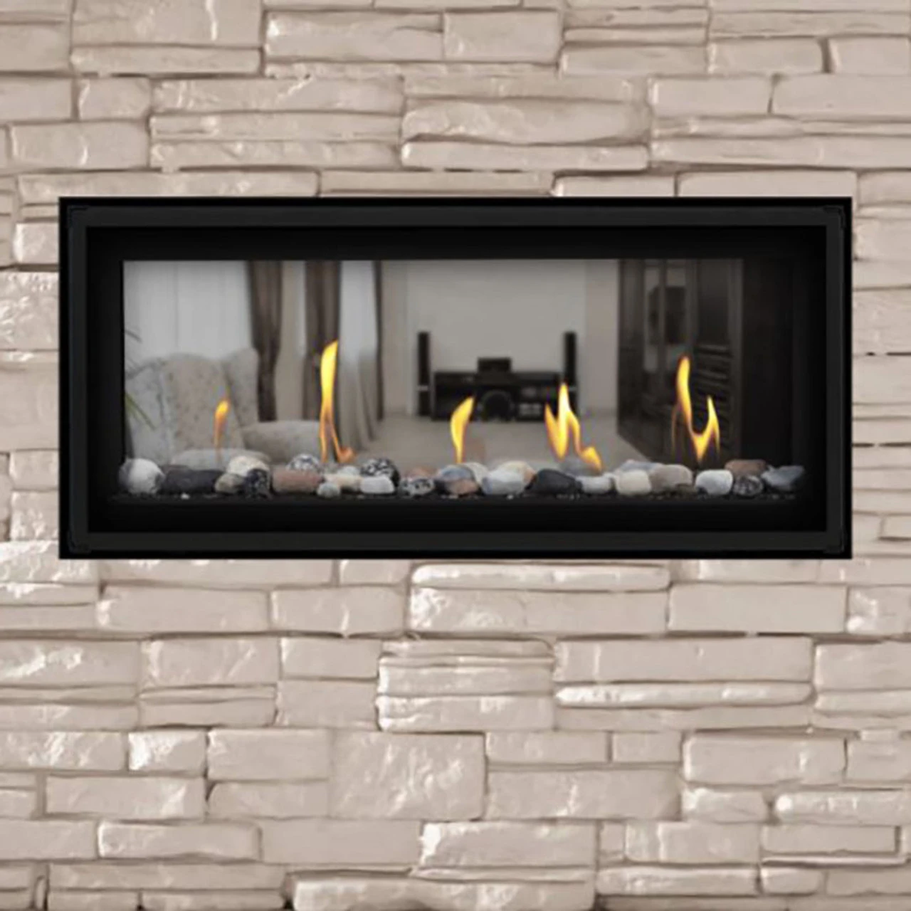 Luxuria 38 See Through Linear Gas Fireplace - Napoleon 2 Luxuria 38 See Through Linear Gas Fireplace - Napoleon - Image 2