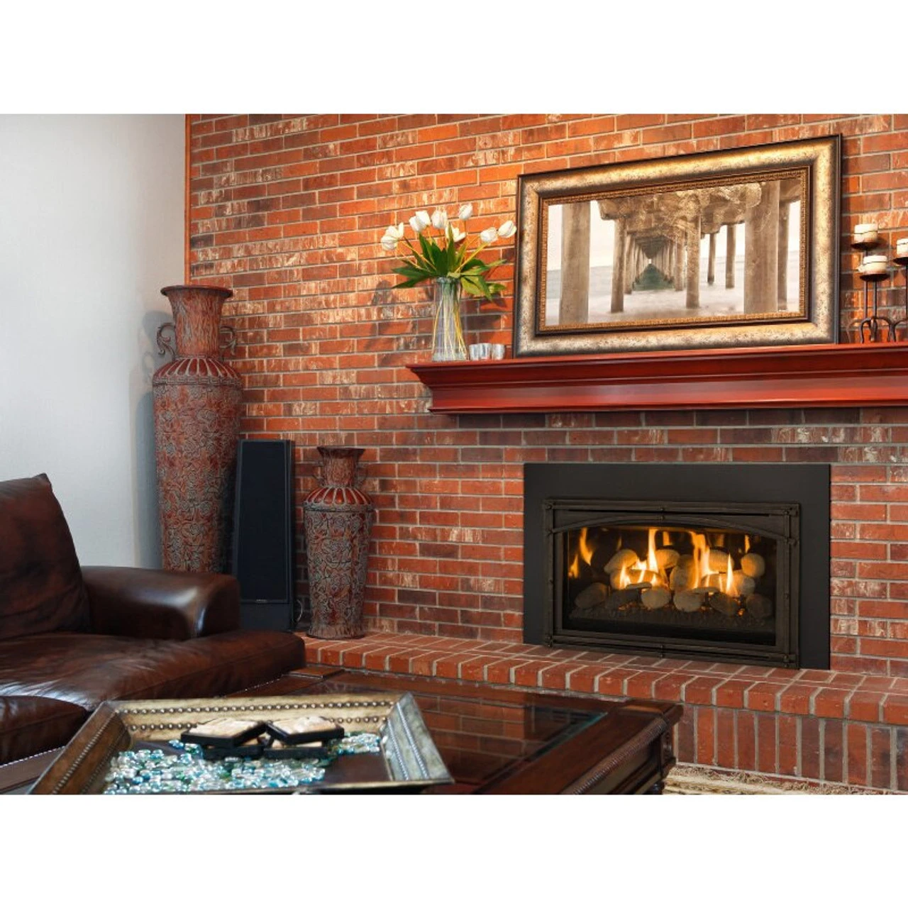 Chaska 29" Rock Version Gas Fireplace Insert - Kozy Heat 1 Chaska 29" Rock Version Gas Fireplace Insert - Kozy Heat