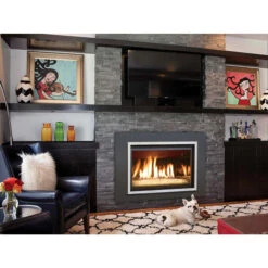 Chaska 34" Glass Version Gas Fireplace Insert - Kozy Heat
