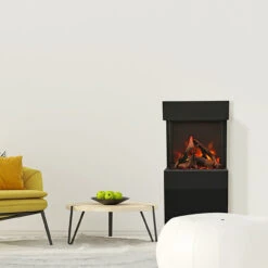 The Cube Smart Electric Fireplace - Amantii -Fireplace Shop Cube Freestand Logs Room 64621.1652959200