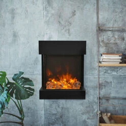 The Cube Smart Electric Fireplace - Amantii