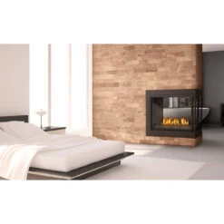 Ascent Multi-View Three Sided Fireplace With Log Set Burner Assembly - Napoleon