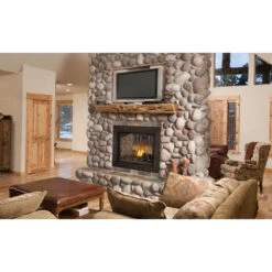 Ascent Multi-View See Through Fireplace With Glass Ember Bed Burner Assembly - Napoleon