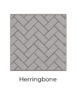 Herringbone Black Isokern Firebricks SPLIT Brick 370 Count - SPLIT-BK-370H