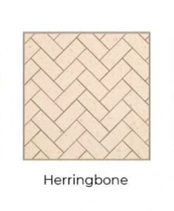 Herringbone Cream Isokern Firebricks SPLIT Brick 480 Count - 15422001-480H