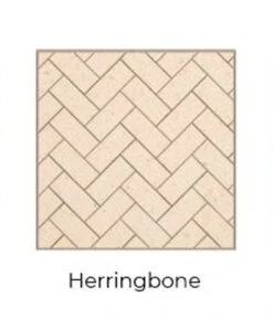 Herringbone Cream Isokern Firebricks SPLIT Brick 520 Count - 15422001-520H