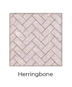 Herringbone Grey Isokern Firebricks Full Brick 480 Count - FIG7600SMI-480H