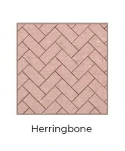 Herringbone Red Isokern Firebricks SPLIT Brick 520 Count - 15422002-520H