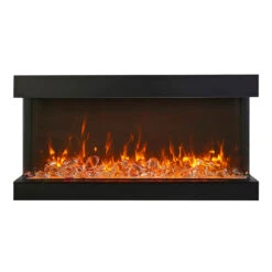50" Tru-View-XL-XT Electronic Fireplace - Amantii -Fireplace Shop IMG 0362 60 TV XT glass chunks scaled 1200 web 30376.1618347661