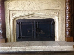 Santa Monica Arched Fireplace Door - Wrought Iron -Fireplace Shop IMG 0532 28512.1581973922
