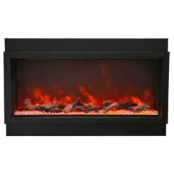 Panorama Deep & Extra Tall Electric Fireplace - Amantii -Fireplace Shop IMG 0536 11 logclear yelloworange orange top 1200 34040.1653568825