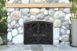 Orchid Arched Fireplace Door - Wrought Iron -Fireplace Shop IMG 3982 89329.1582064347
