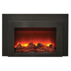 Electric Fireplace Insert Series - Amantii -Fireplace Shop INS FM 30 Mix LOG front 1200 42434.1653046984