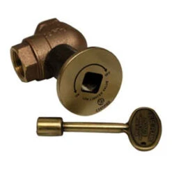 HPC 3/4" High Capacity Antique Brass Angle Decorative Key Valve Kit