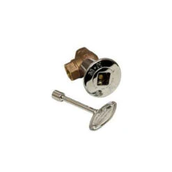 HPC 3/4" High Capacity Chrome Angle Decorative Key Valve Kit