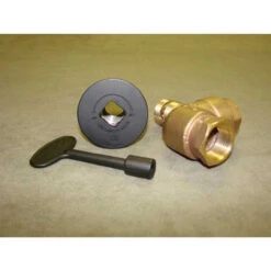 HPC 3/4" High Capacity Flat Black Angle Decorative Key Valve Kit