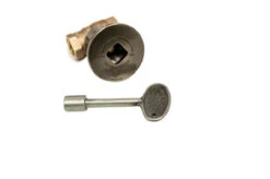 HPC 1/2" Pewter Straight Decorative Key Valve Kit