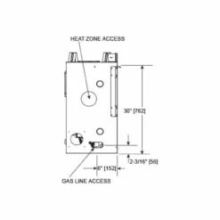 Mercury 32" Direct Vent Gas Fireplace | Majestic 13 Mercury 32" Direct Vent Gas Fireplace | Majestic -Fireplace Shop Mercury LeftSide 394x362 86300.1662728436
