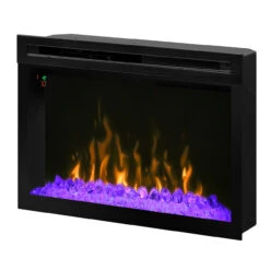 33"Glass Media Multi-Fire XD Electric Firebox - Dimplex -Fireplace Shop PF3033HG Angled Purple 1280 85472.1612311175