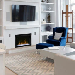 33"Glass Media Multi-Fire XD Electric Firebox - Dimplex -Fireplace Shop PF3033HG LS 1280 41564.1612311175