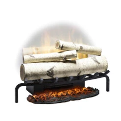 Dimplex Revillusion Plug-in Birch Wood Electric Log Set 25" -Fireplace Shop RLG25BR Left EmberBD 1280 65811.1612311288