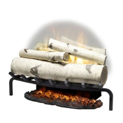 Dimplex Revillusion Plug-in Birch Wood Electric Log Set 25" -Fireplace Shop RLG25BR Right EmberBD 1280 92436.1612311288