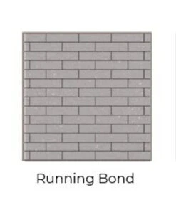 Running Bond Black Isokern Firebricks SPLIT Brick 130 Count- SPLIT-BK-130R
