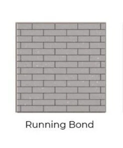 Running Bond Black Isokern Firebricks Full Brick 240 Count - FULL-BK-240R