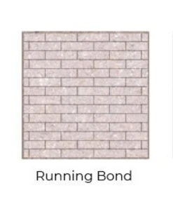 Running Bond Grey Isokern Firebricks SPLIT Brick 260 Count - FIG7605SMI-260R