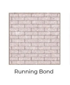 Running Bond Grey Isokern Firebricks Full Brick 90 Count - FIG7600SMI-90R