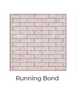 Running Bond Grey Isokern Firebricks Full Brick 160 Count - FIG7600SMI-160R
