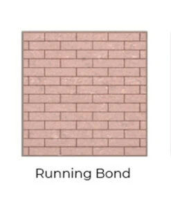 Running Bond Red Isokern Firebricks SPLIT Brick 185 Count - 15422002-185R
