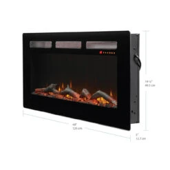 Dimplex Sierra 48" Wall Mount/Built-In Linear Electric Fireplace -Fireplace Shop SIL48 Dimensions 150dpi 14603.1614106599