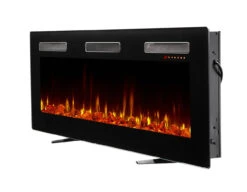 Dimplex Sierra 60" Wall Mount/Built-In Linear Electric Fireplace -Fireplace Shop SIL60 Right Crystals Legs 150dpi 00543.1676407176