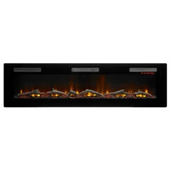 Dimplex Sierra 72" Wall Mount/Built-In Linear Electric Fireplace -Fireplace Shop SIL72 Front Logs 1280 36894.1676402944