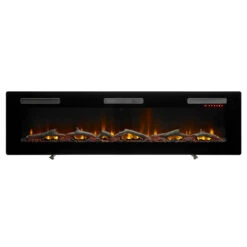 Dimplex Sierra 72" Wall Mount/Built-In Linear Electric Fireplace -Fireplace Shop SIL72 Front Logs Legs 1280 44255.1676402944