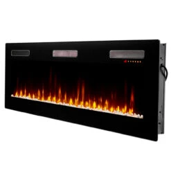 Dimplex Sierra 72" Wall Mount/Built-In Linear Electric Fireplace -Fireplace Shop SIL72 Right Pebbles 1280 14240.1676402944